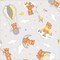 Baby Teddy Bear Bedtime Anti-Pill No-Sew Throw Fleece Fabric Kit
